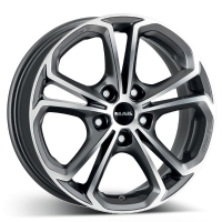 MAK Hessen 7"X17-5/114  ET38 Gunmetal Polished (730kg)