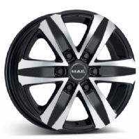 MAK Stone 8,5"X20-6/139  ET20 Black/Pol (1215 kg)