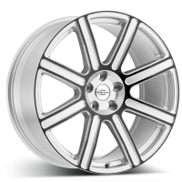 Redbourne Wilks 9,5"X20-5/120  ET32 Silver W/Gloss Black Face (1043 Kg)