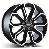 CMS C20 8"X18-5/108  ET47 Diamond Matt Black (703 Kg)