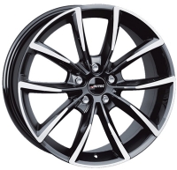 Autec Astana 8"X18-5/112  ET25 Black Polished (800 Kg)