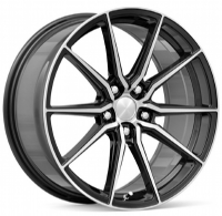 4 stk 19x8,5 Khan VF10 Black Diamond Cut 5x112 ET35 66,6 + 235/35R19 Landsail Qirin 990 Komplett felgpakke