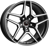MOMO RF-06 9"X20-5/130  ET50 Matt Black Polished (740 Kg)