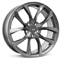 Khan Split Flow Form 8,5"X18-5/114,3 ET35 Gunmetal OE Tesla 3 fitment