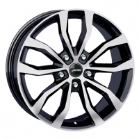 Autec Uteca 9"X20-5/112  ET40 Black Polished (750 Kg)