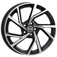 MAK Kassel 7,5"X18-5/112  ET42 Black Mirror (800 Kg)