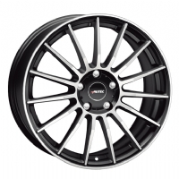 Autec Lamera 8"X18-5/105  ET35 Black Matt Polished (680 Kg)