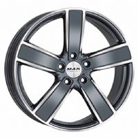 MAK Turismo-FF 9"X20-5/130  ET50 Gun Met-Mirror Face (1000 Kg)