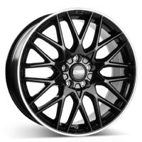 CMS C25 7"X17-5/112  ET40 Diamond Rim Black (690 Kg)