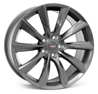 Khan Turbin II Flow Form 10"X20-5/114,3 ET40 Gunmetal (900kg) OE Tesla 3/Y fitment