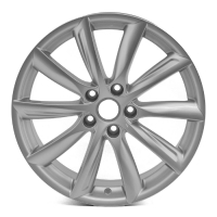 Khan Turbin 8,5"X19-5/114,3 ET38 Silver (900 Kg) Tesla Model 3/Y OE Fitment.