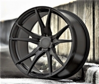 KHAN SF06 10X20-5/130 ET53 Mat Black (900 Kg) OE Porsche / Audi fitment. Brukes som bakfelg!