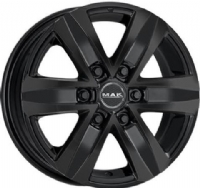 MAK Stone6 8"X18-6/139  ET15 Gloss Black (1215 Kg)