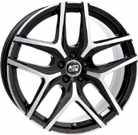 MSW 40 8 5"X20-5/120  ET45 Gloss Black Full Polished (950 Kg)