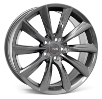 Khan Turbin II Flow Form 10"X20-5/114,3 ET41 Gunmetal (900kg) OE Tesla fitment.