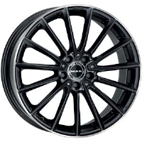 MAK Komet 9"X18-5/112  ET42 Gloss Black Mirror Ring (800 Kg)