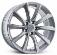 Khan Turbin II Flow Form 8,5"X18-5/114,3 ET41 Silver (750 Kg) OE Tesla fitment.