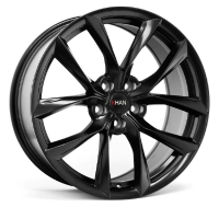 Khan Split Flow Form 10"X22-5/120 ET36 Matt Black (950 Kg) OE Tesla fitment. Brukes som bakfelg!