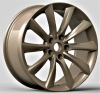 Khan Turbin II Flow Form 9,5"X19-5/114,3 ET45 Satin Bronze (900 Kg) OE Tesla fitment.