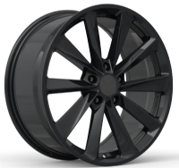 Khan Twin Turbin Flow Form 9"X20-5/114,3 ET41 Matt Black (815 Kg) OE Tesla fitment. 
