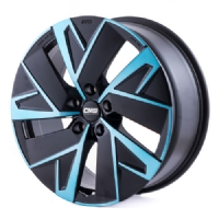 CMS C32-Aero 8"X19-5/112  ET45 Diamond Black Blue (1000 Kg)