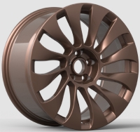 Khan SF Turbin II 9,5"X19-5/114,3 ET41 Semi Forged Mat Bronze (900 Kg) Tesla Model Y OE Fitment. 