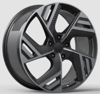 KHAN TN5 semi forged 9"X21-5/112 ET33 Black Diamond (1000Kg)