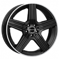 MAK Lewis 8"X18-5/112  ET40 Gloss Black Mirror Ring (900 Kg)