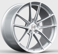 Khan Concave FF10 Flow Form 10X20-5/112 ET40 Silver Polished (835Kg) Brukes som bakfelg!