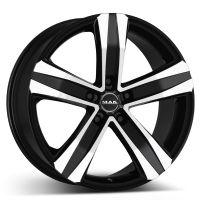 MAK Stone5 7"X17-5/120  ET55 Black Mirror (1350 Kg)