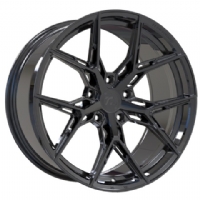 TISLI Hyperion 8.5"X19-5/112  ET38 Gloss Black Flow Formed (900 Kg)