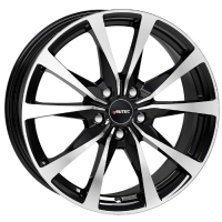 Autec Brixen 7"X17-5/108  ET50 Black Polished (700 Kg)