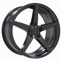 FF5 Flow Formed 9"X20-5/108  ET38 Gloss Black (900 Kg)