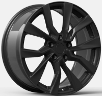 Khan Nova Style Flow Form 9,5"X19-5/114,3 ET45 Mat Black (815 Kg) Tesla OE Fitment. 